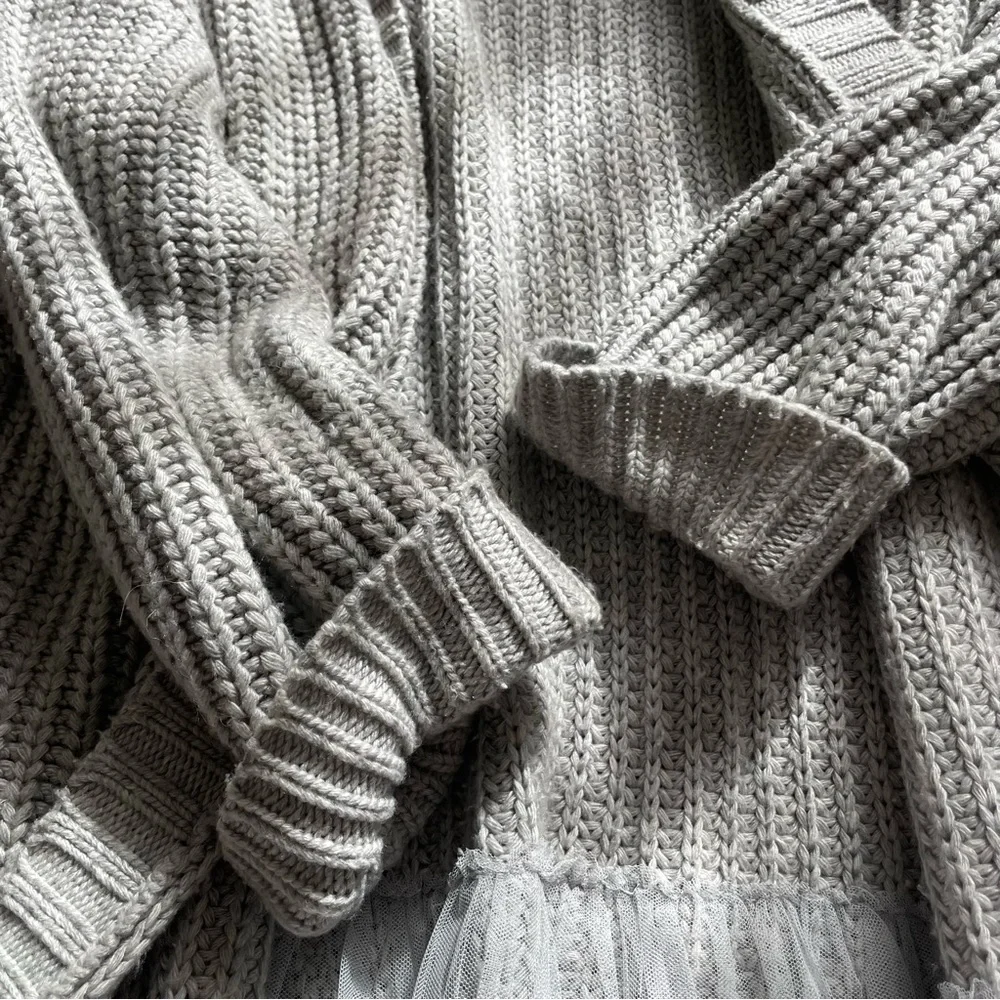 Antropologie Amadi grey knit cardigan size L - Picture 7 of 15